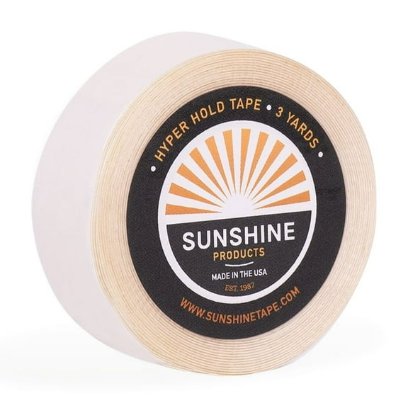 Sunshine Tape | Hyper Hold No Shine Wig Tape Roll | 3/4" x 3 YDS | Bonding Clear Double Sided