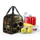 thumbnail image 5 of Easygdp Vintage Gold Leaf Skull Bolsa Térmica Premium - Tela Oxford Impermeable, Gran Capacidad, Bolsillo Frontal, Unisex para Trabajo, Escuela, Actividades al Aire Libre y Picnics, 5 of 8