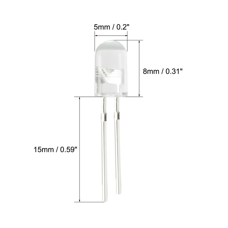 5mm 940nm LEDs Infrared Emitter and IR Receiver Di... – Grandado