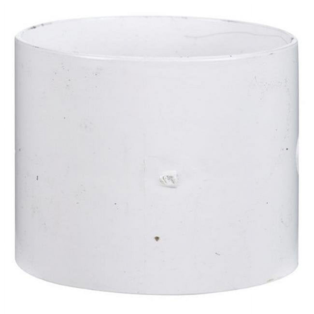 Plastic Trends  4 in. Hub   x 4 in. Dia. Hub  PVC  Coupling
