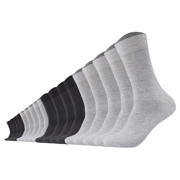 Calcetines unisex Camano paquete de 18 - Calcetines de confort, monocolor Gris claro/gris 39-42