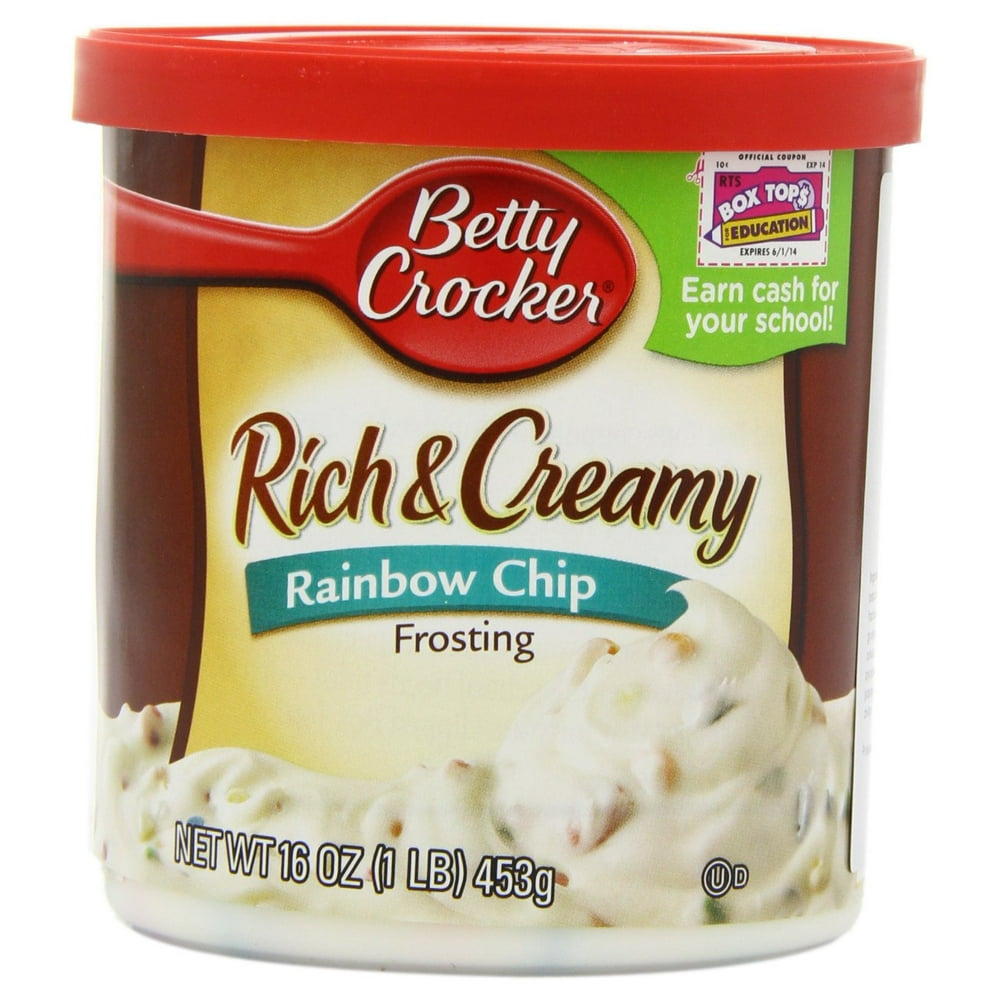 Betty Crocker Original Frosting, Rainbow Chip, 16 oz Canister (Pack of