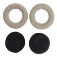thumbnail image 1 of Matsuzay Par de almohadillas para los oídos Cojín de esponja Montado en la cabeza Orejera con cancelación de ruido Reemplazo de terciopelo ergonómico Relojes inteligentes Gris, 1 of 6