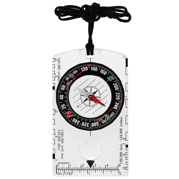Orienteering Compass [1PCS] - Waterproof Map Reading Hiking Survival Navigation Compass - [Clear]