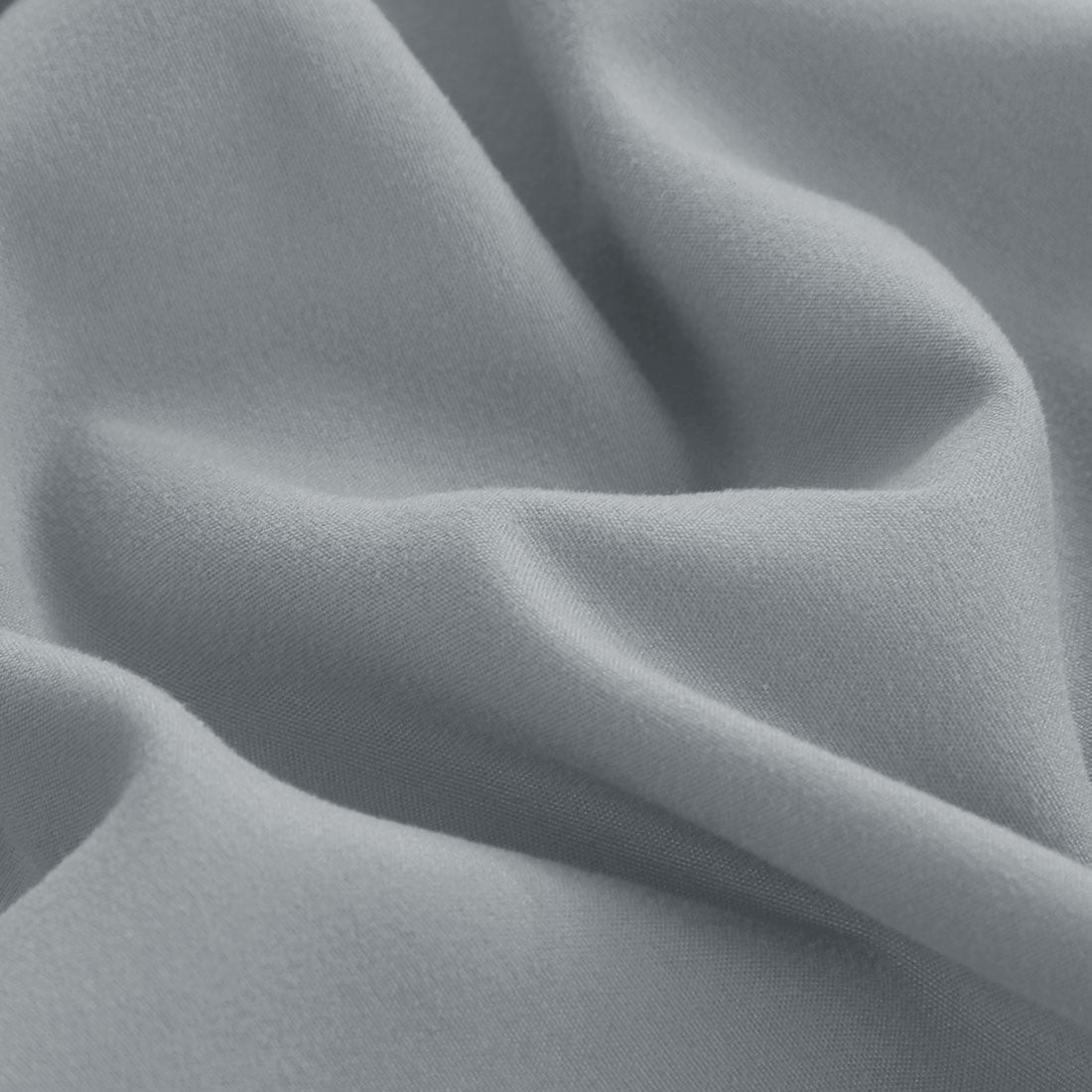PiccoCasa Zippered Body Pillow Cover Microfiber Silky-Soft Queen Light Grey