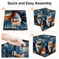 thumbnail image 4 of Fox Foldable Clothes Storage Bins with Handle, 10.8"x10.5"x10.6", Large Capacity - Storage Baskets Containers, 4 of 6