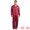Burgundy, variant on DARING DIVA Men's 2-Piece Homewear Button Down Long Sleeve Shirt 2XL Dark Green