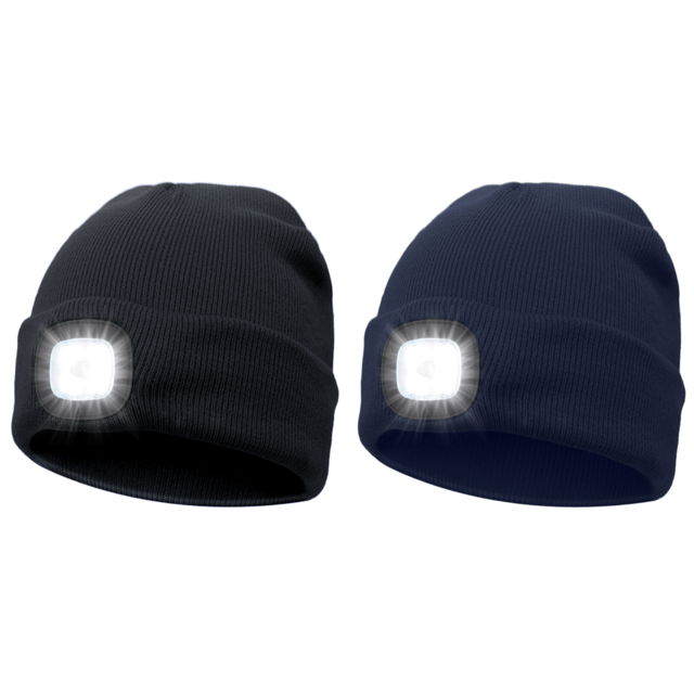 Gorro Recargable USB Con 4 LED Regalos para Papá ()