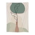thumbnail image 1 of Boho Minimalist Abstract Poster Pattern Throw Blanket, Super Soft Anti-Pilling Flannel Bed Blankets, 60"x50", 1 of 8