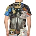 thumbnail image 5 of Jean Michel Basquiat Men's T Shirt Polyester Tee Basic Short Sleeve Crewneck Shirt Tops, 5 of 5