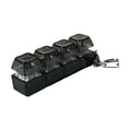 thumbnail image 3 of Llavero con teclado de 4 teclas, juguete antiestrés, teclado mecánico, divertido, relajante, portátil, con botón de descompresión, juguete para hacer negro, 3 of 7