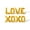 Gold, variant on Letter Balloons - LOVE XOXO 16" Inch Alphabet Letters Foil Mylar Balloon Valentine's Day Party Banner (Gold)