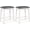 1 24" Counter Height, variant on Bar Stools Set of 4, 29" Bar Height Saddle Stools w/Padded Seat, Rubber Wood Legs, Footrests & Antiqued Surface, Upholstered Backless Barstools for Kitchen Island, Home Bar, Antique White