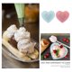 thumbnail image 3 of 2 tazones de postre de cerámica con forma de corazón para helado y pudín creativos., 3 of 8
