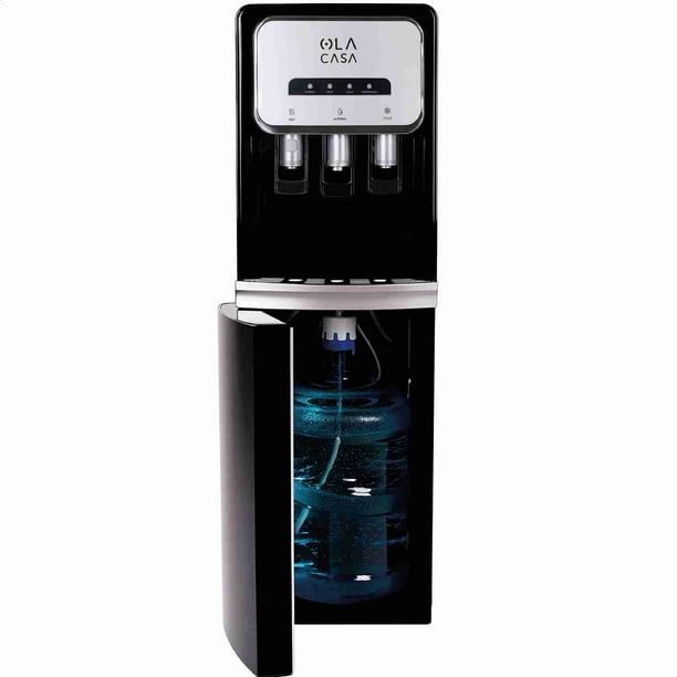 Dispensador de Agua para Garrafón de Piso Ola Casa Fría y Caliente con Garrafón Oculto Negro