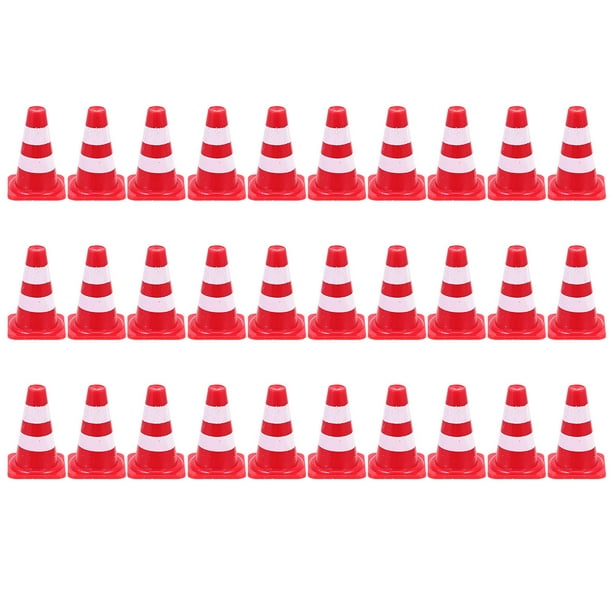 30 conos de tráfico delicados para niños, material didáctico para preescolar, señales de tráfico y juguetes