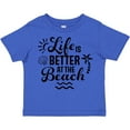 thumbnail image 3 of Inktastic Life is Better at The Beach with Sunshine Seashell and Palm Trees Boys or Girls Toddler T-Shirt, 3 of 5