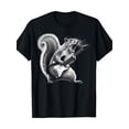 thumbnail image 2 of Camiseta de ardilla tocando la guitarra Rock and Roll para hombre y mujer (220 g), 2 of 7