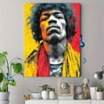 thumbnail image 4 of Jimi Hendrix Canvas Art, Vibrant Rock Legend Design, Music Lover Gift and Music Room Decor, 4 of 8