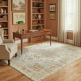 thumbnail image 3 of Kokia 6'x9' Oriental Area Rug Living Room Washable Non Slip Boho Soft Rugs Bedroom Dining Room Decor-Orange, 3 of 7
