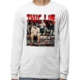 thumbnail image 2 of Horror Halloween Thug Life Long Sleeve Shirt Unisex Large White, 2 of 5