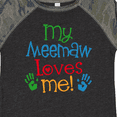 thumbnail image 4 of Inktastic Me Meemaw Loves Me Cute Boys or Girls Toddler T-Shirt, 4 of 5