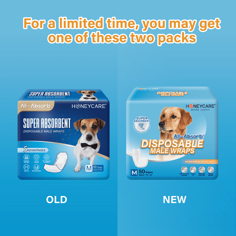 Disposable male top dog wraps walmart