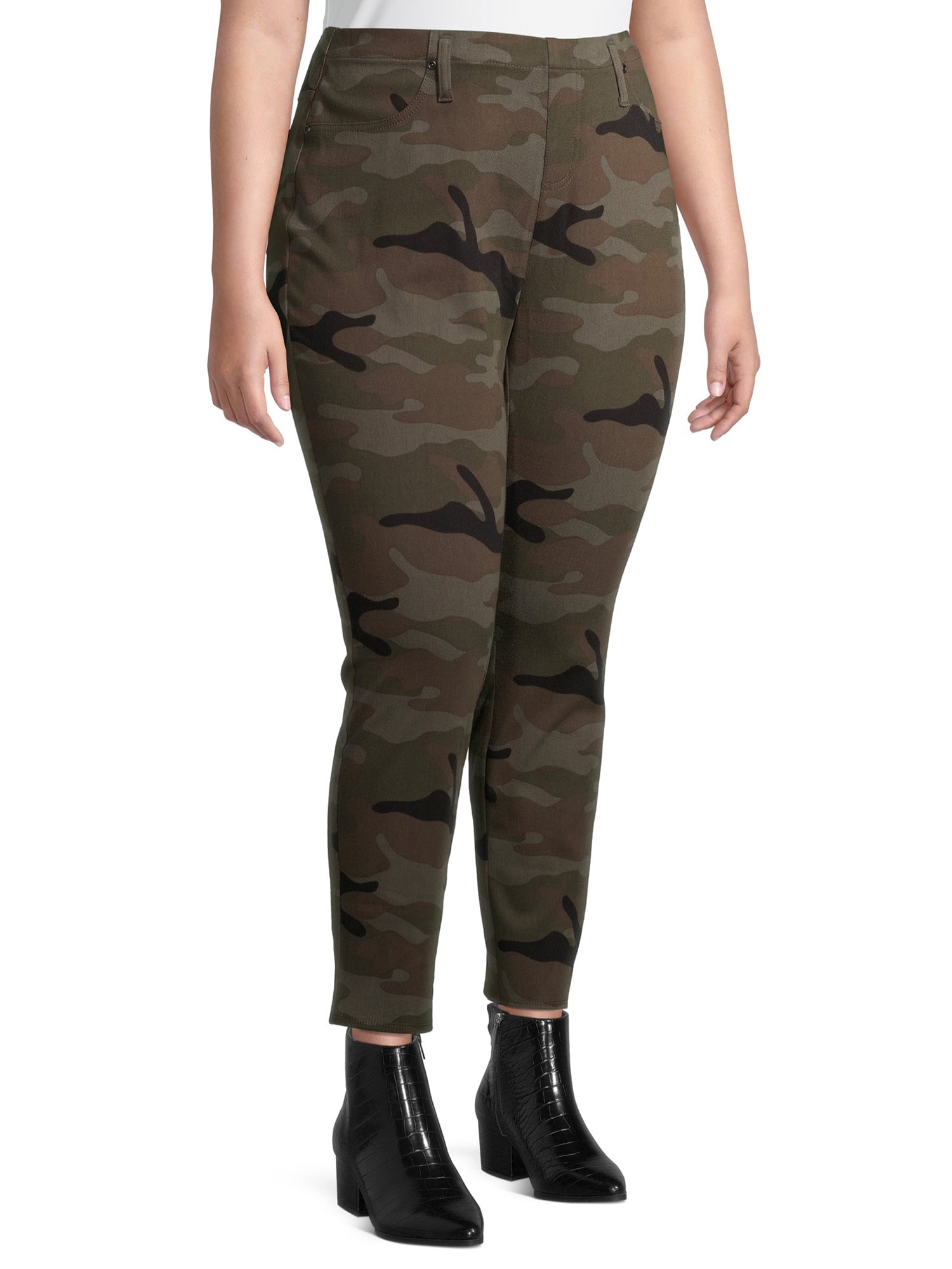 plus size camo jeggings