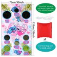 thumbnail image 3 of Juego de lanzamiento bohemio con bolsas de nailon para niños y adultos, decoración para fiesta de cumpleaños con tema de punto rosa de Disney, suministros para Baby Shower, 3 of 4