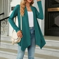 thumbnail image 6 of Fiaer Cardigan Sweaters For Women Trendy Long Sleeve Casual Loose Solid Open Front Cozy Knit Tops Green XXL, 6 of 8