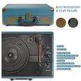 thumbnail image 4 of Maleta Bluetooth de 3 velocidades para reproductor de discos de vinilo Retrolife, 4 of 7