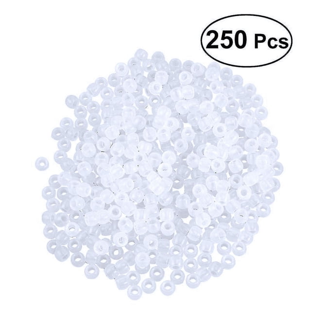 250pcs Multi Color Plastic Uv Beads Clear Beads Color Magically Changing Uv Reactive Pony Beads For Jewelry Making liuyue