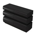 thumbnail image 5 of Modern 6-Drawer Dresser with No-Handle Sliding Design, Black MDF Chest for Bedroom/Living Room Storage - Reinforced Rails & Anti-Tip Safety, 5 of 9