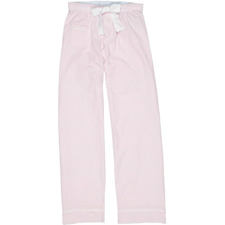 - Size Large Womens Cotton Seersucker Pajama Pants, Cotton Candy Pink