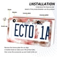 thumbnail image 3 of Aluminum License Plate Frame 2 Pack Car Exterior Accessory Car Tag Holder for Front Rear Plates Cars Decor Pink and Brown Tie-dye Flowers, 3 of 7