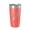 Coral, variant on Lake McDonald Map Tumbler Travel Mug Insulated Laser Engraved Coffee Cup Glacier National Park Montana 20 oz Red