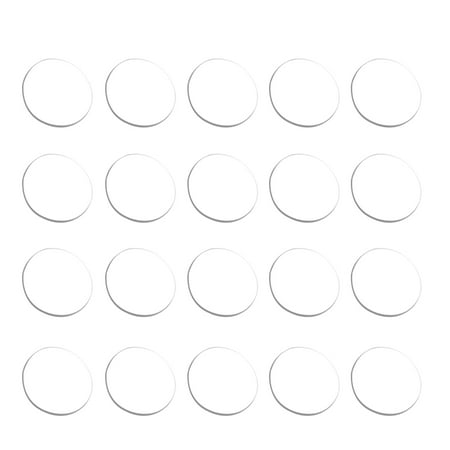 

20Pcs Creative Clear Glass Table Bumpers Glass Table Rubber Spacers