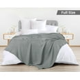 thumbnail image 2 of Utopia Bedding Cool Grey 100% Cotton Waffle Blanket 300 Gsm [Full - 90X84 Inch] Soft Lightweight Breathable Bed Blanket For All Season, 2 of 7