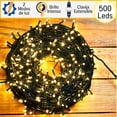thumbnail image 2 of Luces navideñas DOSYU 8 Metros 500 LEDs Blanco CÁLIDO, 2 of 6