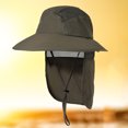 thumbnail image 2 of Boonie Hat Ajustable Ciclismo Escalada Correr Sombrero Protección solar (Verde militar), 2 of 3
