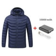 thumbnail image 1 of Sexy Dance Electric Heated Coat for Men Hooded Jacket Zipper Long Sleeve Down Outwear Winter Thermal Coat With 10000mHA Power Bank, 1 of 4