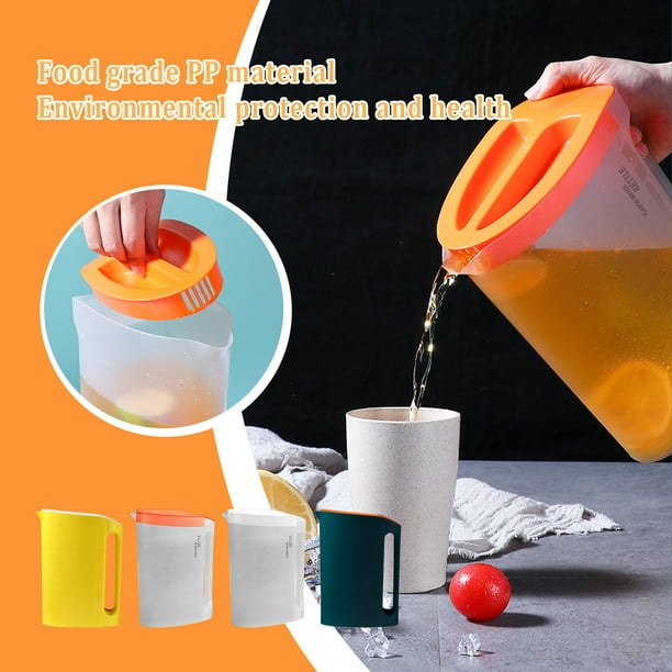 Hervidor de Agua Fría, Gran Capacidad de 2,2 L, Diseño Transparente, Resistente a Altas Temperaturas, Fácil de Abrir, Práctico Llenado de Hielo y Agua, Ideal para Actividades Al Aire Libre,