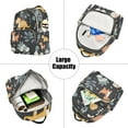thumbnail image 5 of FORMRS Mini Backpack Purse for Women Quilted Travel Daypack Casual Shoulder Bag, Orange Dinosaur, 5 of 7