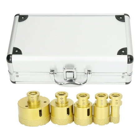 

5PCS Diamond Core Drill M14 Angle Grinder Brazing Hole Saw Opener for Glass Marble Granite