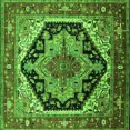 thumbnail image 1 of Ahgly Company Indoor Square Geometric Green Traditional Area Rugs, 7' Square, 1 of 4