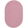 thumbnail image 1 of Pink Rug Braided Solid Color, 3-Foot by 5-Foot Oval Soft Kids/Nursery Carpet, 1 of 4