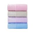 thumbnail image 2 of Nvzi 6 Pcs Light pink Soft Towels, 32x72cm Pure Cotton Towels Soft, Ultra-Absorbent & Gentle Towels for Daily Use, Ideal Face Towels for Bathroom., 2 of 4