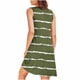 thumbnail image 5 of Camisón sin mangas con bolsillos y estampado para mujer, camisón plisado con cuello redondo, vestido de poliéster para mujer, 5 of 7