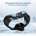 thumbnail image 5 of Cooling Fan Mask for Meta/Oculus Quest 3 Accessories, Circulates Ventilation to Eliminate Glass Fogging (Breathable Ice Silk Cotton) 3-in-1 Face Pad with Booster Pad, 5 of 7