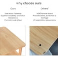 thumbnail image 6 of Solid Wood Side Table with Charging Station, 3-Tier Small End Table with USB Ports and Outlets, Narrow Couch Side Table, Skinny Nightstand Bedside Table for Small Spaces, Bedroom, Living Room, 6 of 8